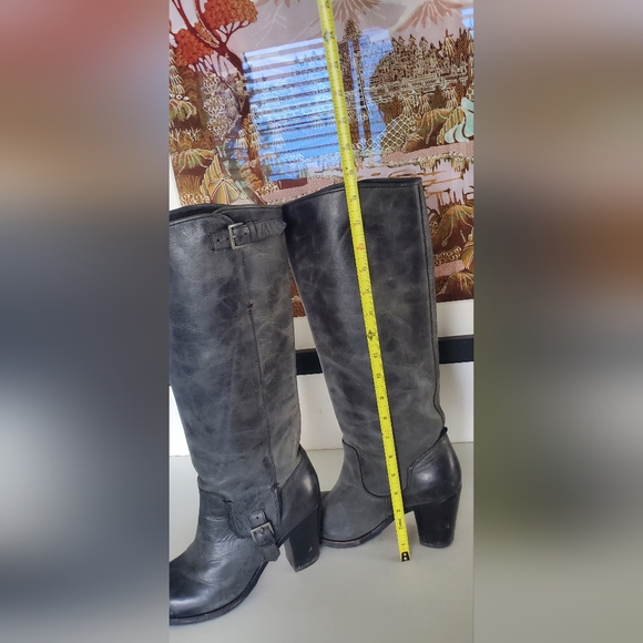 Ariat tall gray heeled boots, size 8.5, style 10012052 - Picture 6 of 9